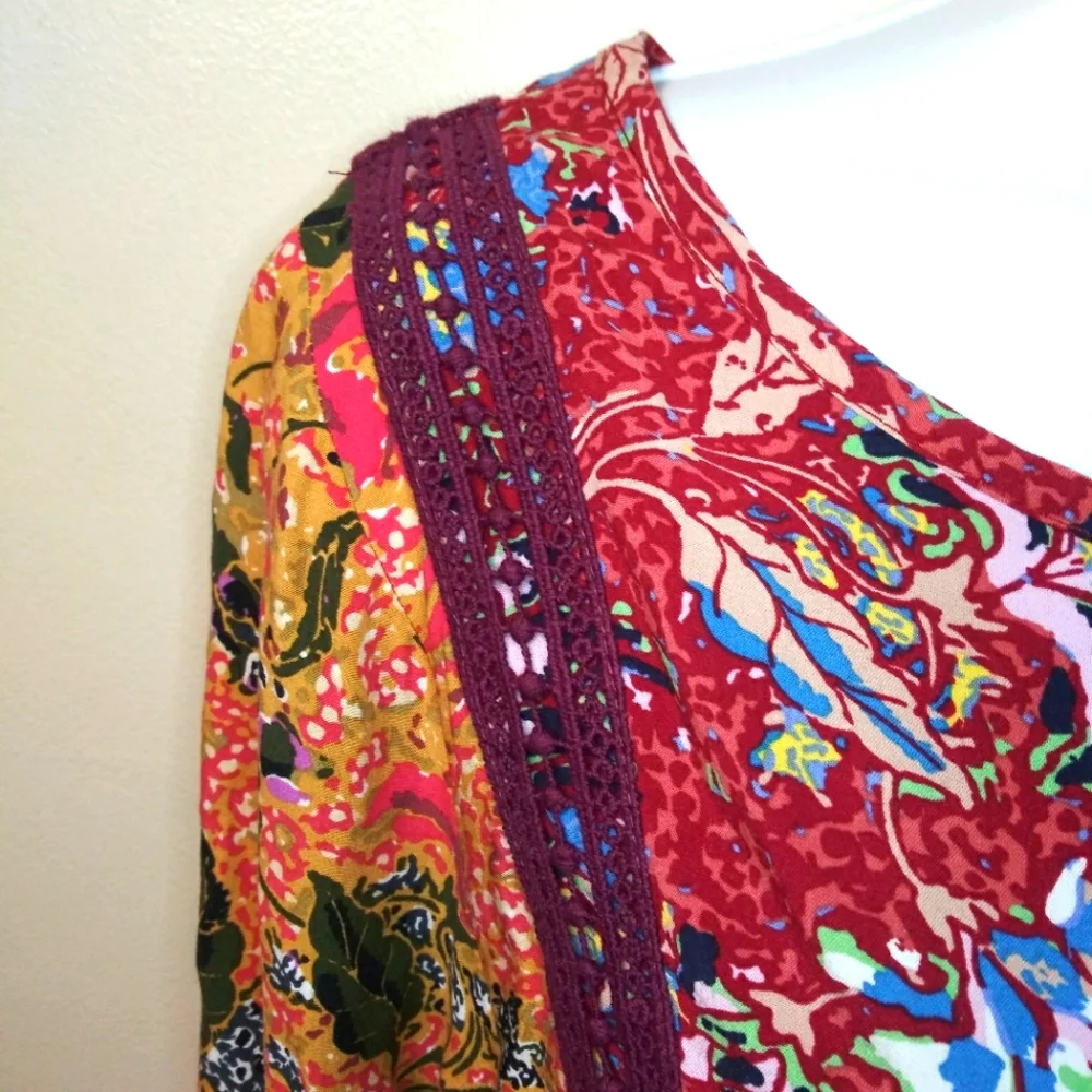 Matilda Jane Boho Lovely Menagerie Floral Lace Trimmed Prairie Dress - Picture 5 of 12